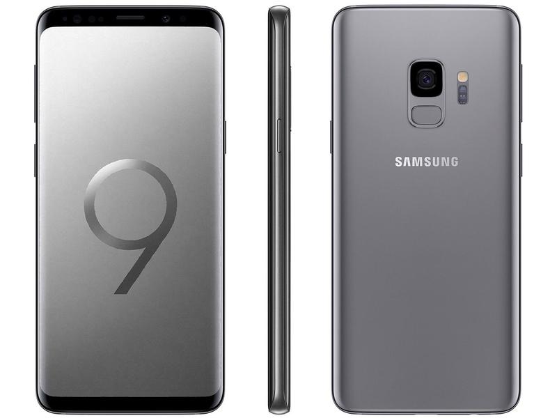 6435 Galaxy s9 SIMフリー Smartphone Samsung Galaxy S9 128GB Cinza 4G - 4GB RAM Tela 5.8